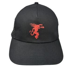 Hit Wear Snapback Trucker Hat Black One Size Adjustable Mesh Back Outdoor